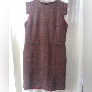 MNG by Mango red tweed dress